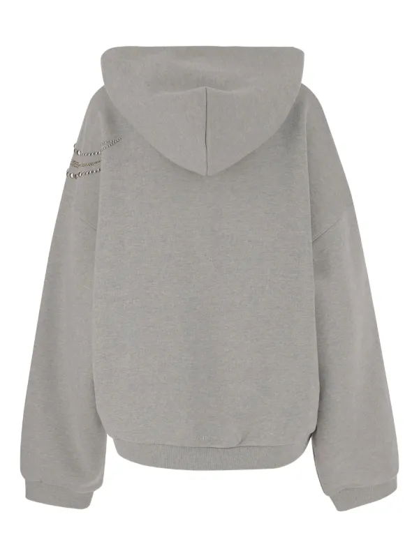A17541 美品 we11done ファージップアップパーカー グレー XL A17541 美品 we11done ファージップアップパーカー グレー XL