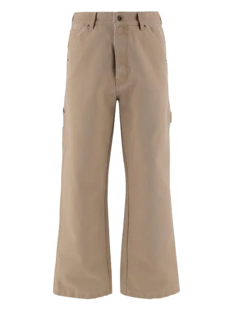 We11done multi-pocket logo trousers