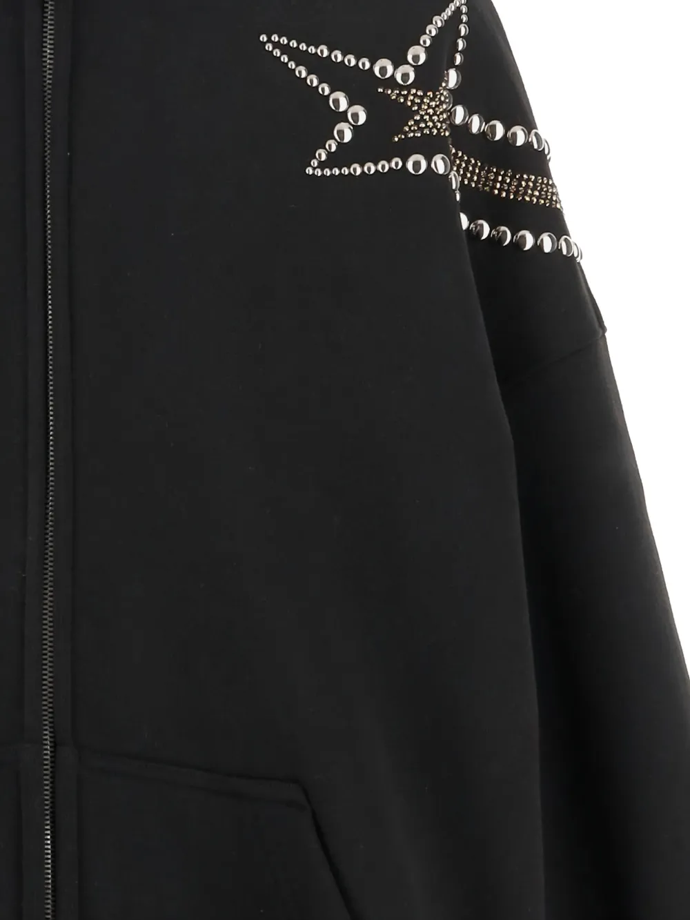 We11 Done We11done Embellished Zipped Hoodie