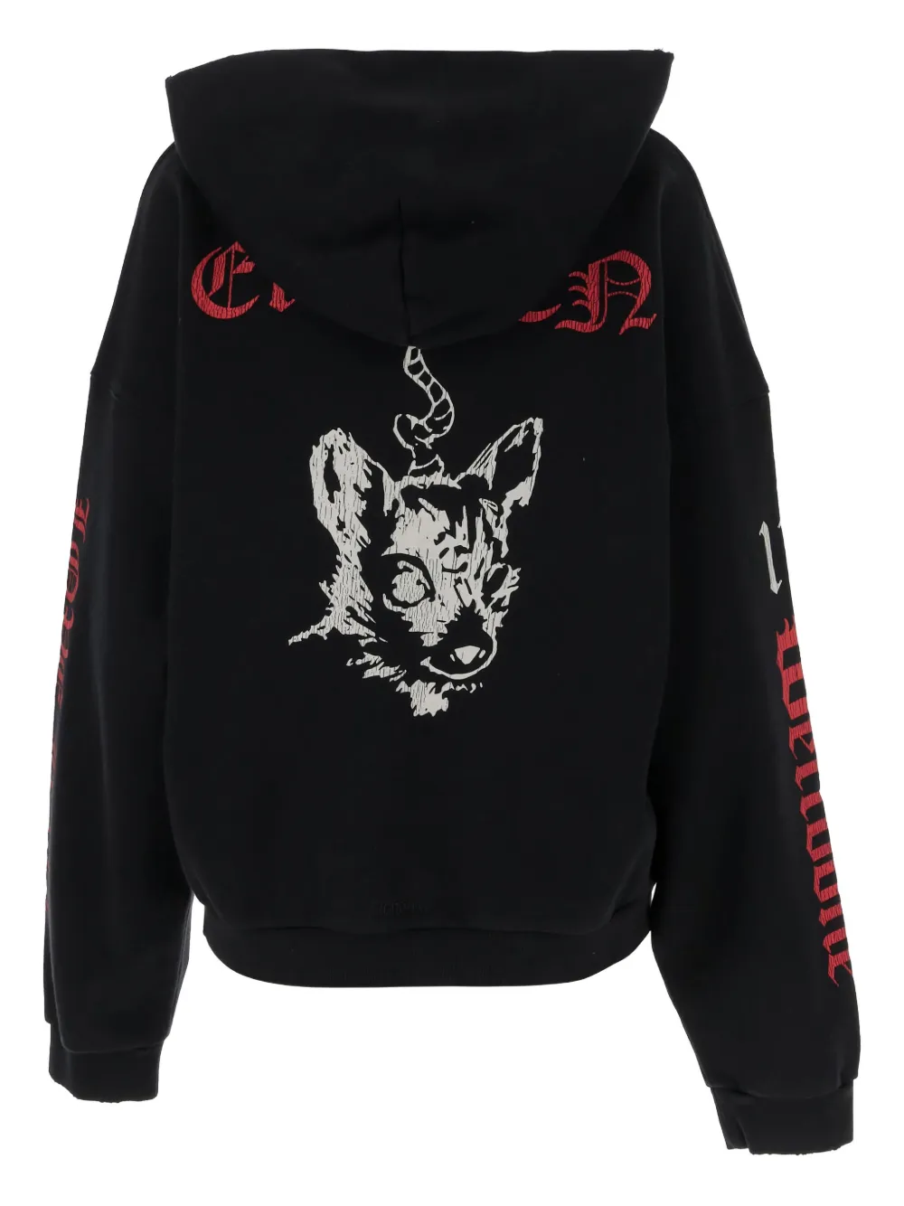 We11done graphic-print zip-up hoodie | Hoodies | Image 2