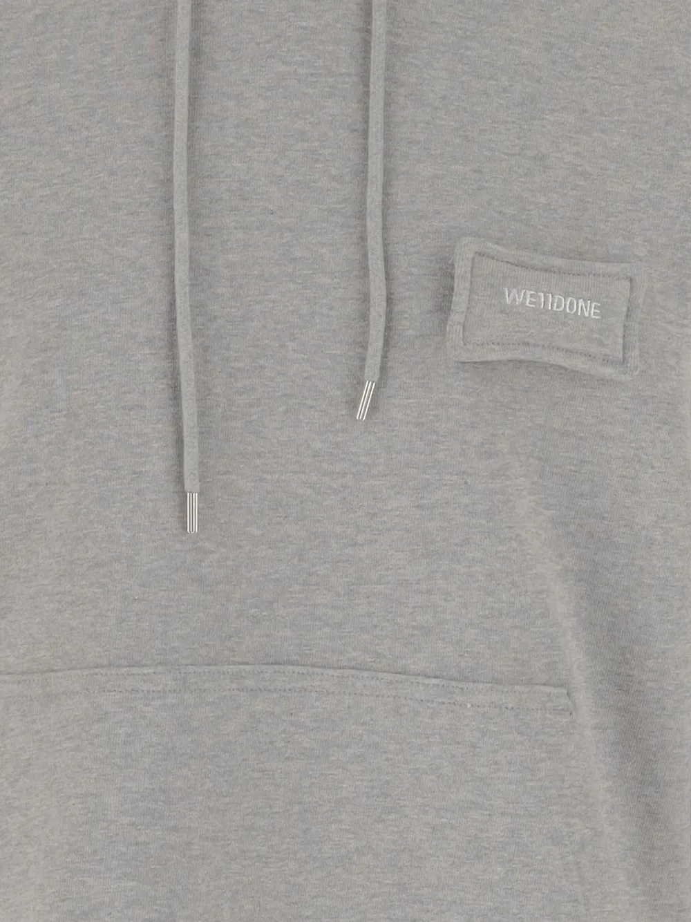 We11done Katoenen hoodie Grijs