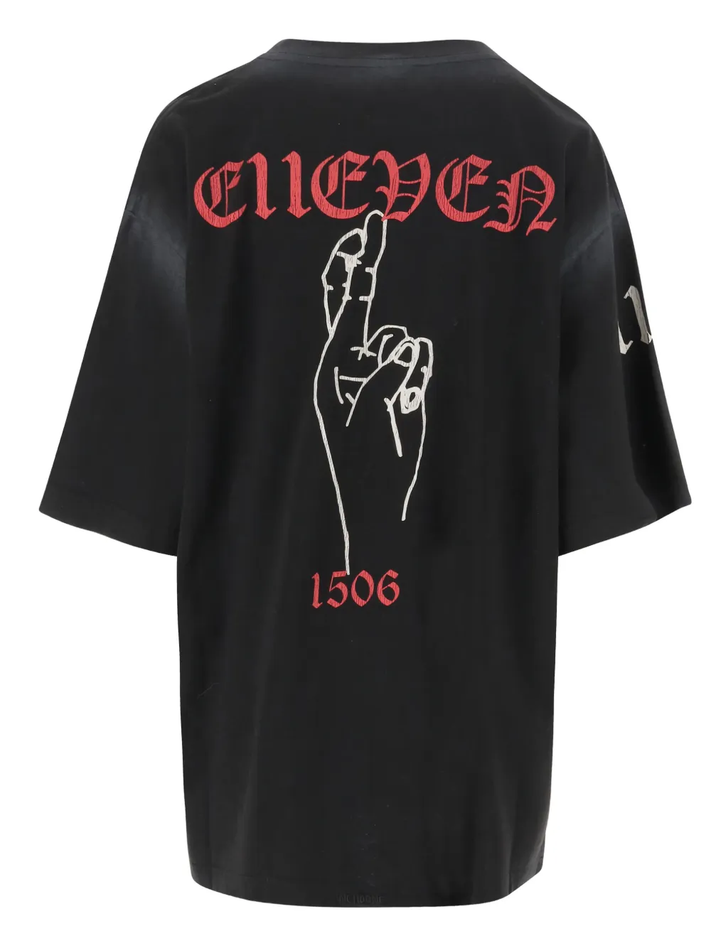 We11done camiseta de algodón con estampado gráfico | Playeras | Image 2