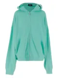 We11done cotton zip-up hoodie - Blue