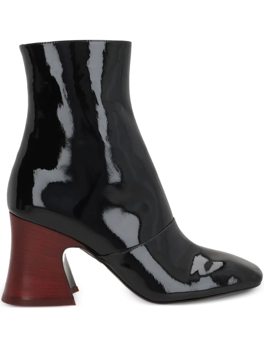 Chloé 80mm Leather Block-heel Boots