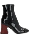 Chloé 80mm leather block-heel boots - Black