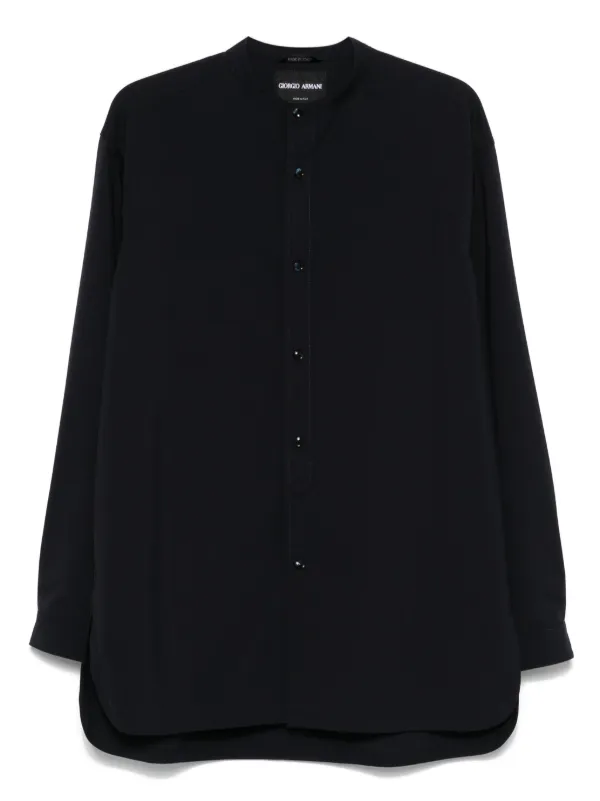 Giorgio Armani Wool Shirt in Blue