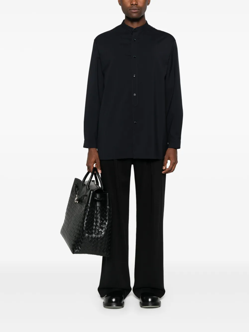 Giorgio Armani wool shirt - Blauw