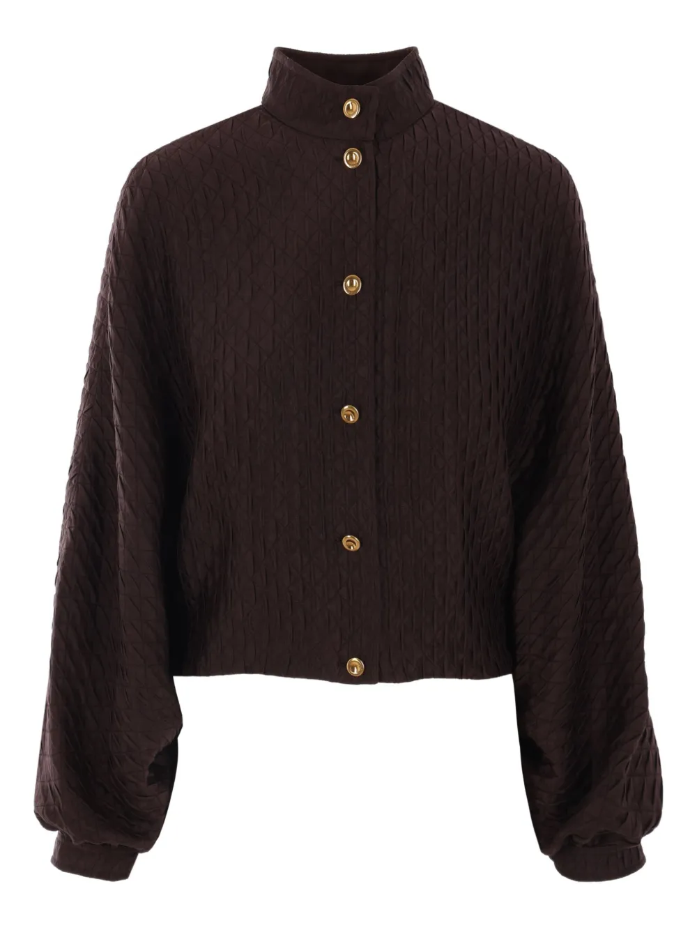 Loro Piana Benedetta zijden jack Bruin
