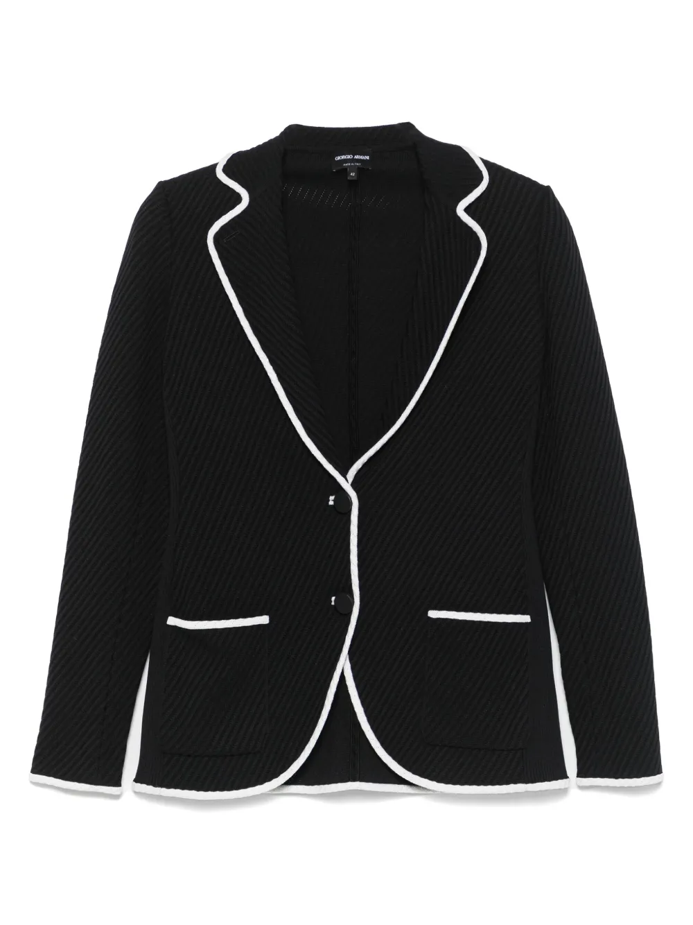 Giorgio Armani single-breasted blazer | Black | Image 1