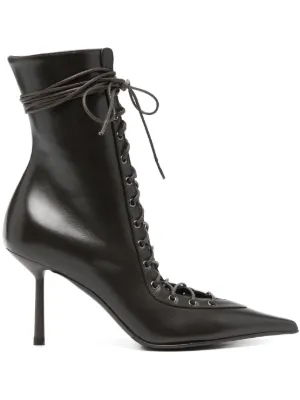 NEW ROCK バックルヒール ブーツ | ブラック | FARFETCH JP