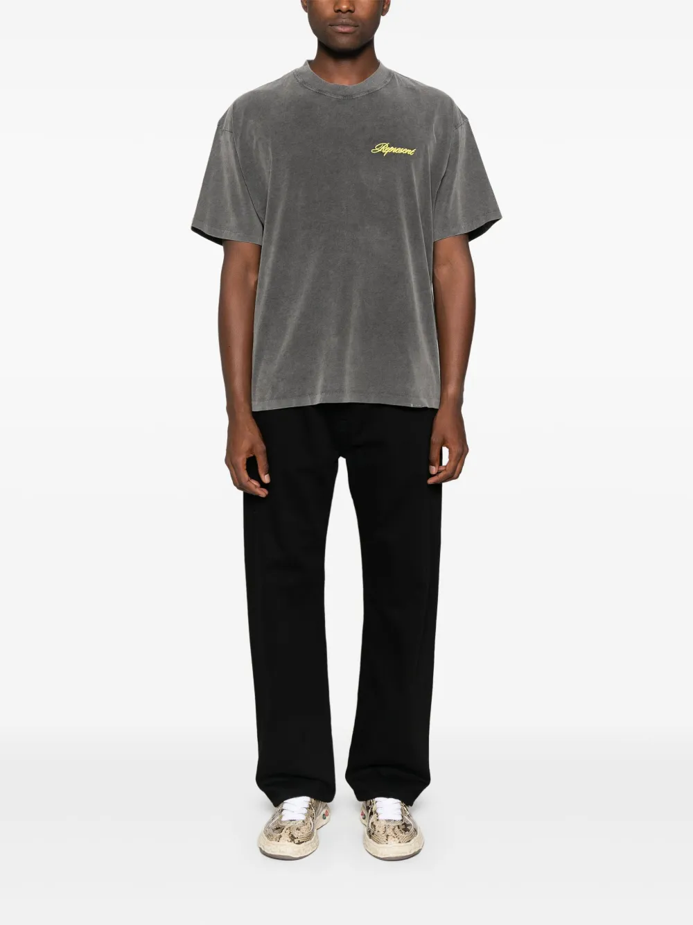 Represent Katoenen T-shirt Grijs