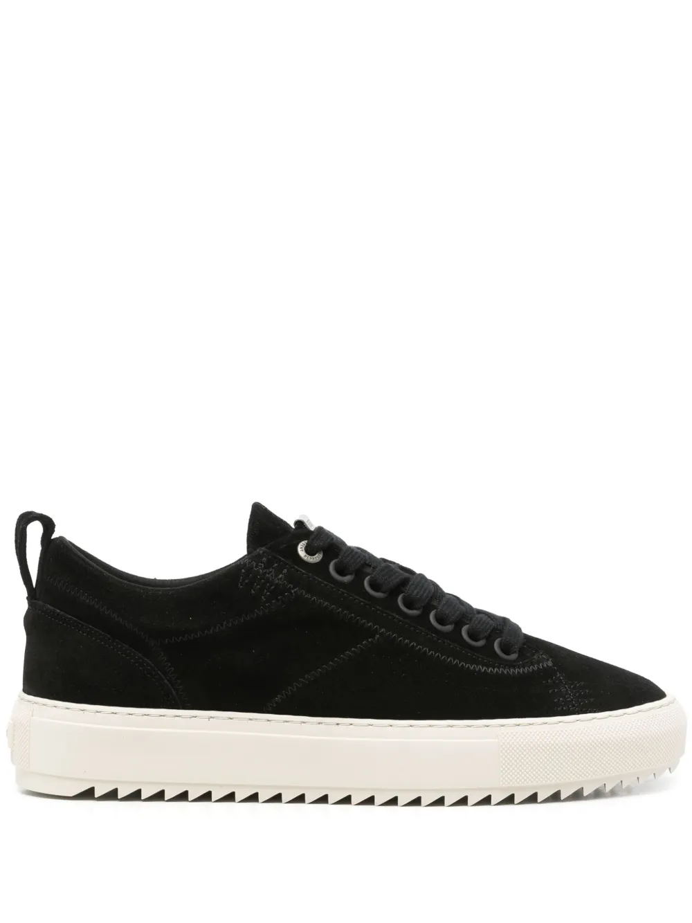 Represent suede lace-up sneakers Black