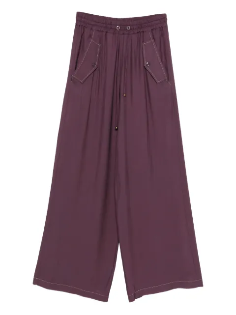 PINKO pantalones con cordones en la pretina