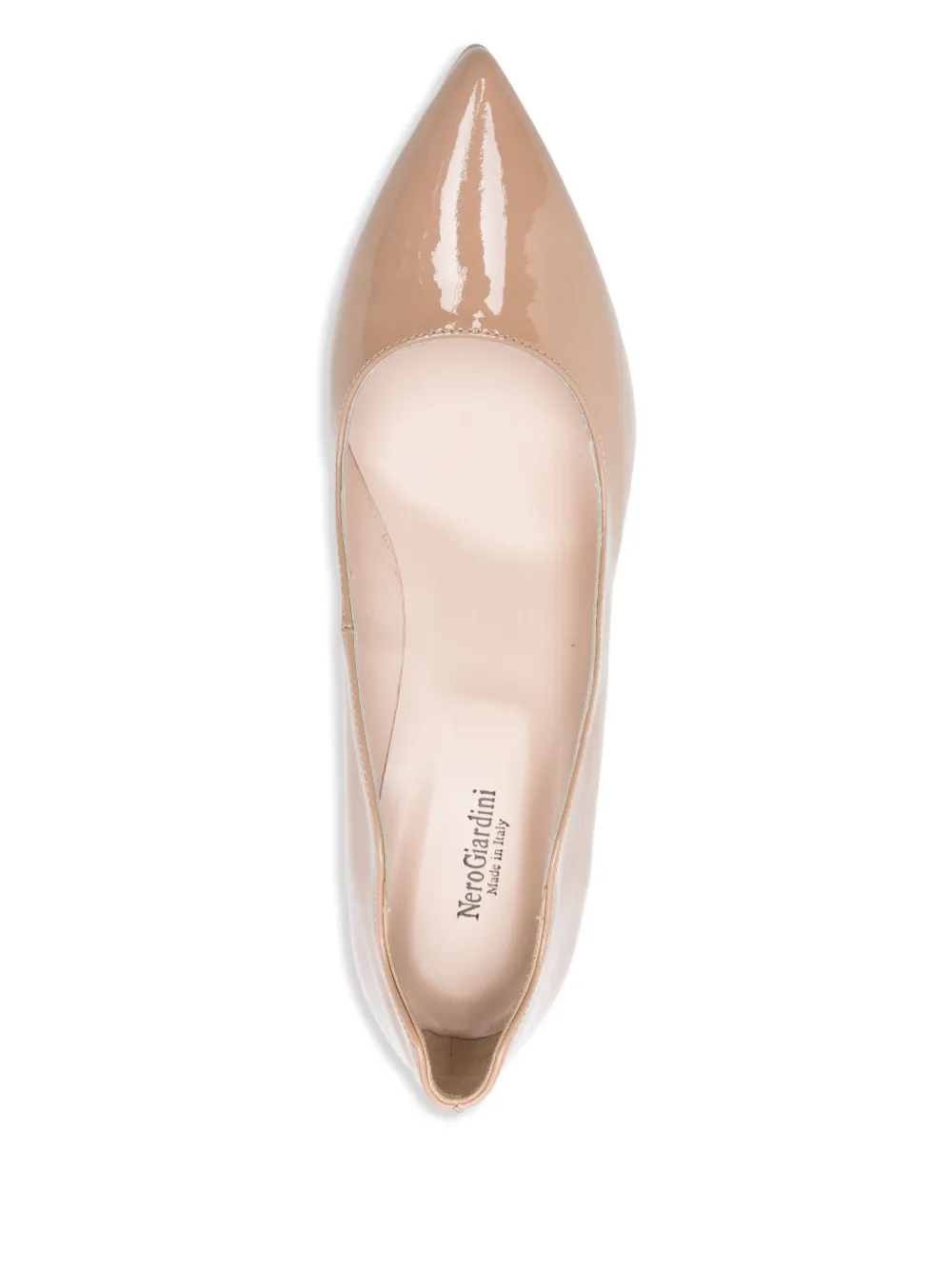 NeroGiardini 75mm leather pumps Neutrals