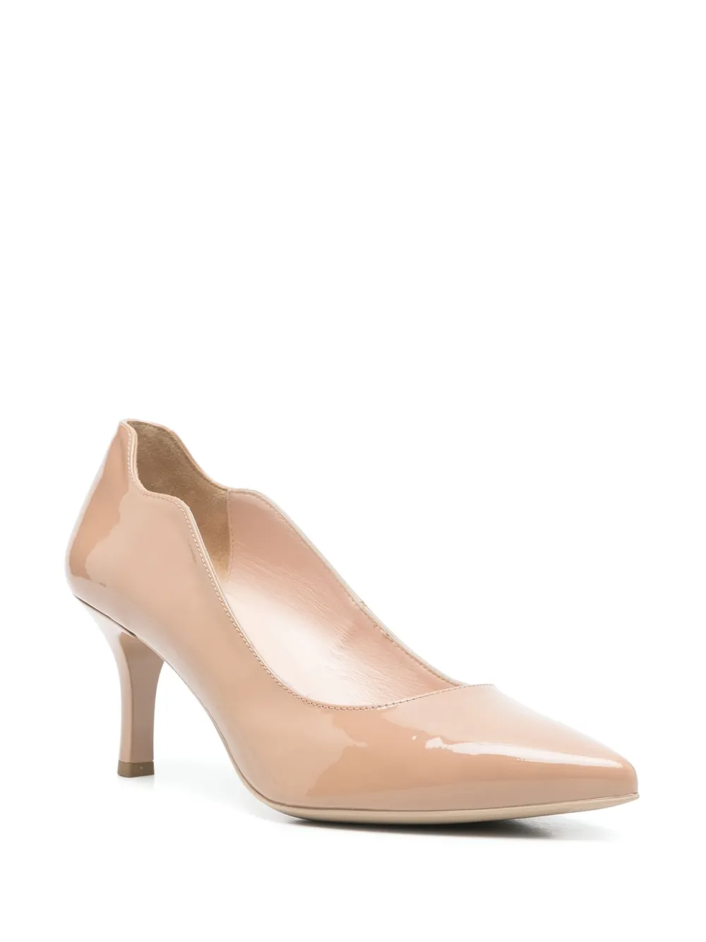 NeroGiardini 75mm leather pumps Neutrals