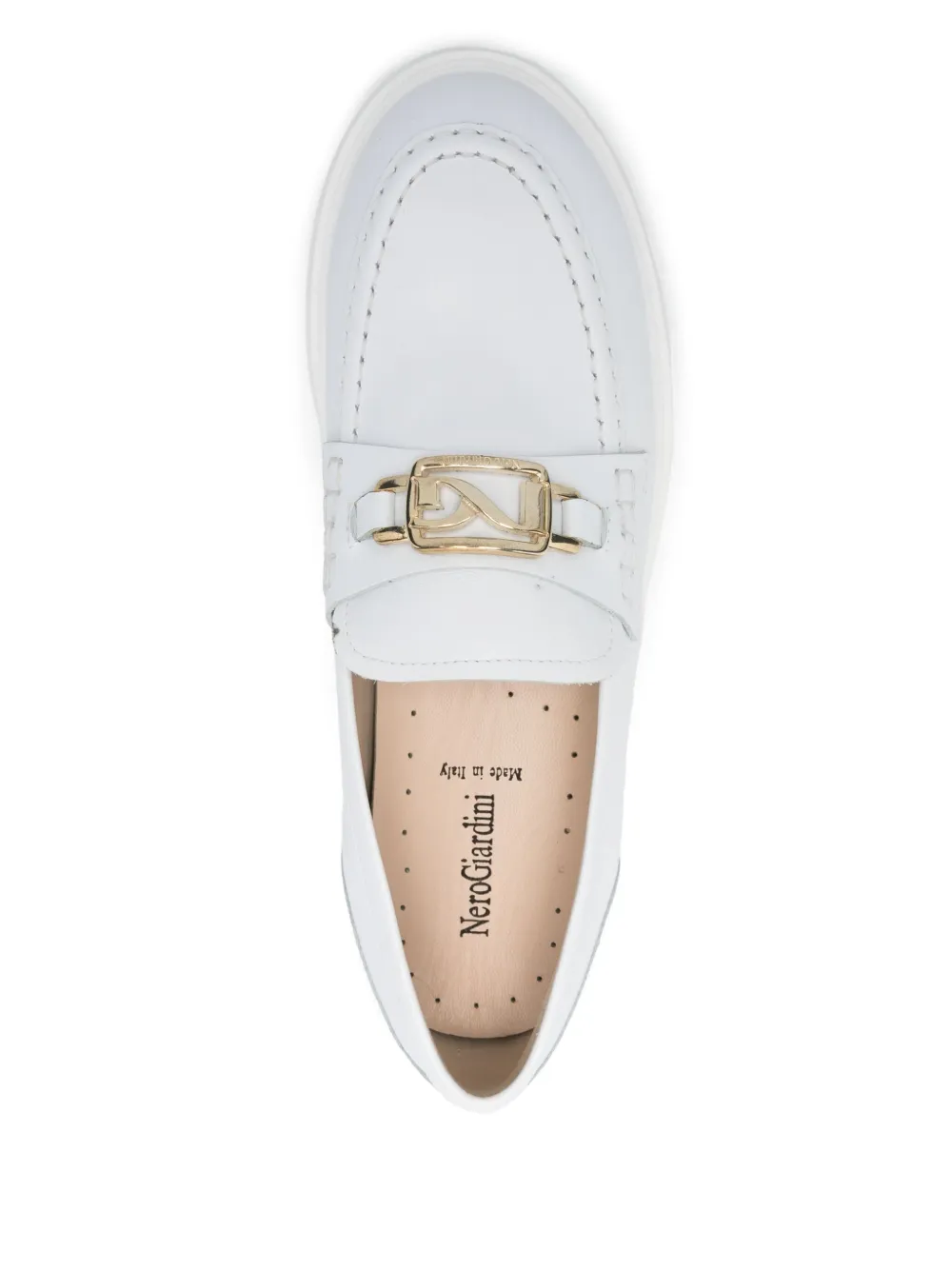 NeroGiardini 40mm leather loafers White