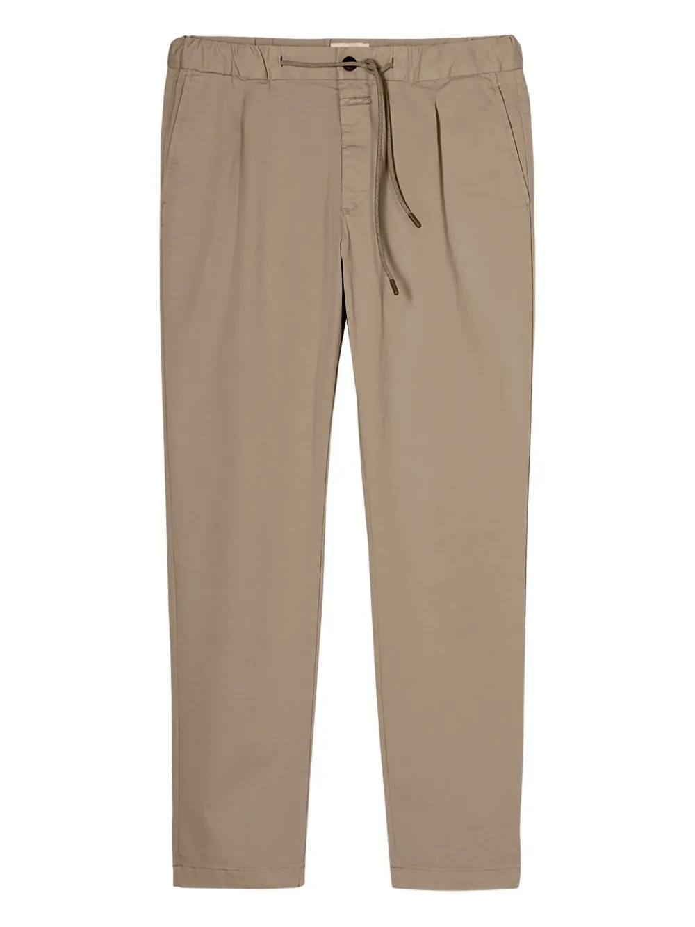 Closed Geplooide broek met trekkoord Beige
