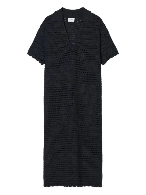 Closed vestido estilo playera tipo polo tejido de crochet
