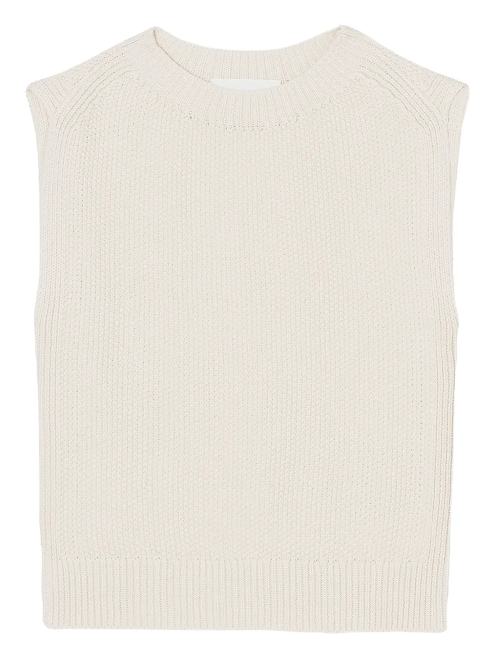 Closed Top met ronde hals Beige