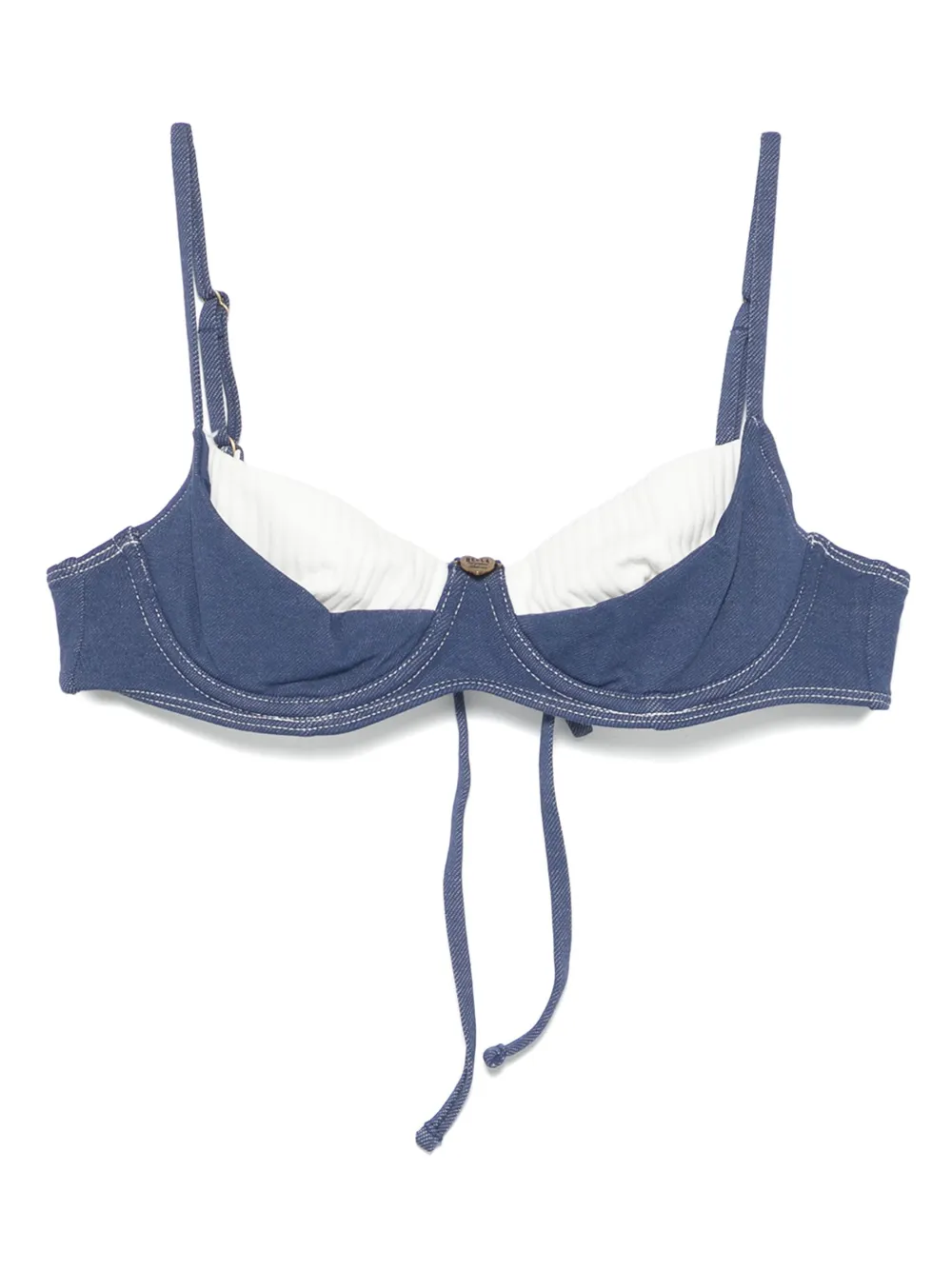 Frankies Bikinis x Bella Hadid Jolene underwire bikini top - Blu