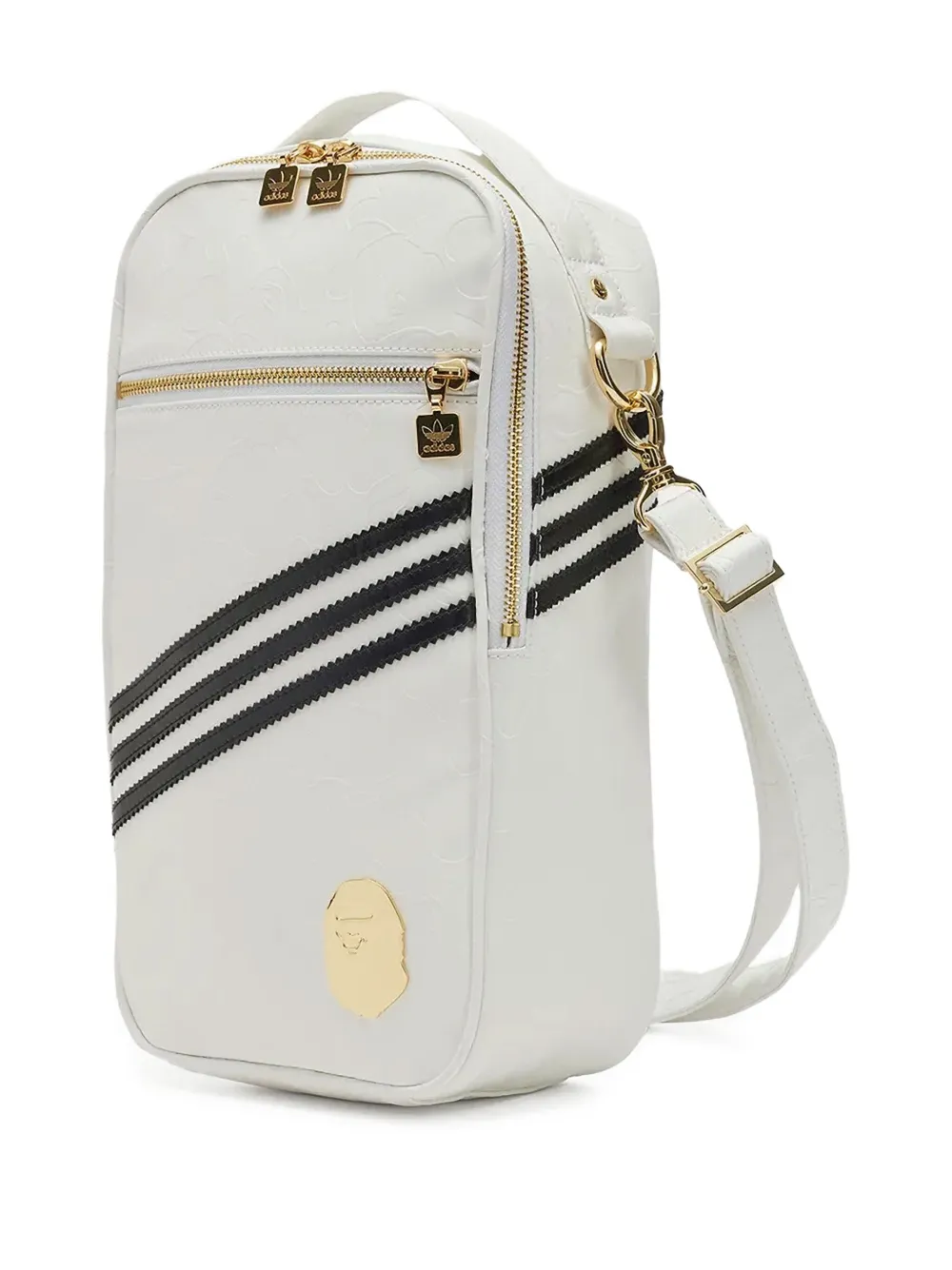 adidas x Bape schoudertas met drie strepen Wit