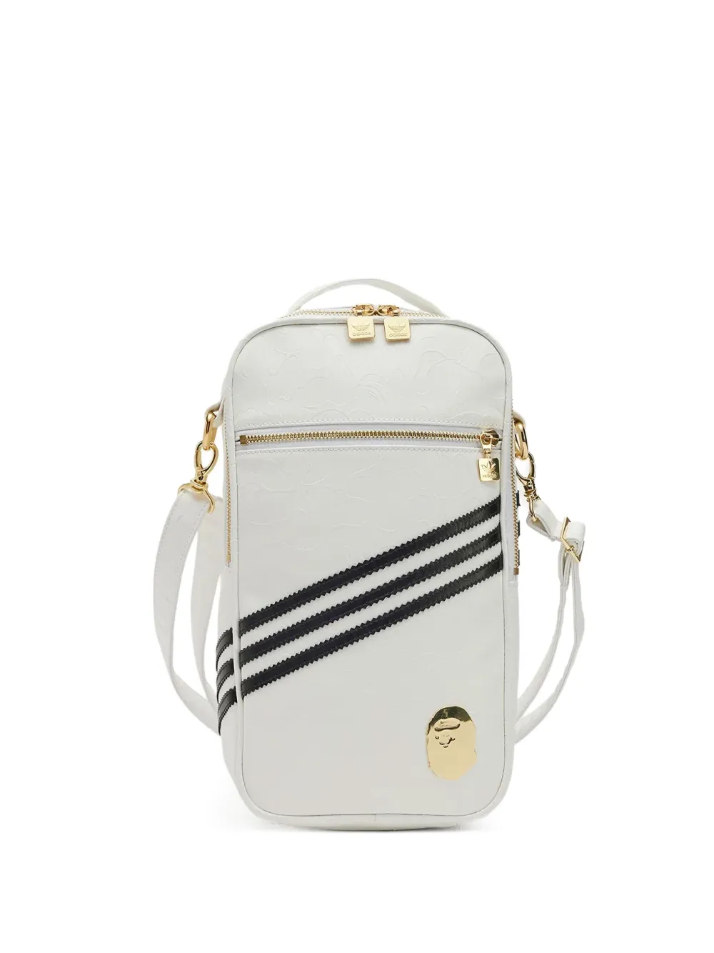 adidas x Bape three-stripe shoulder bag | White | Image 1