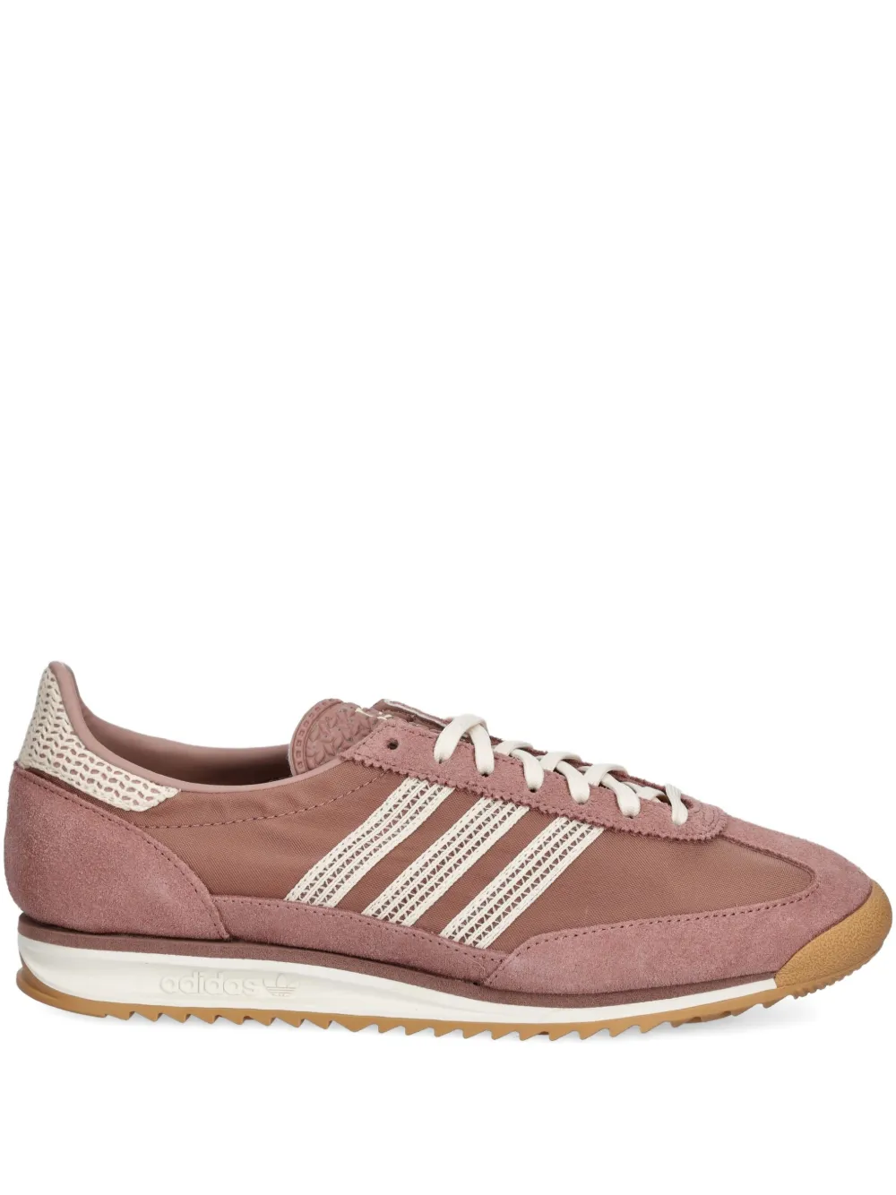 Adidas SL 72 three-stripe suede sneakers Yellow