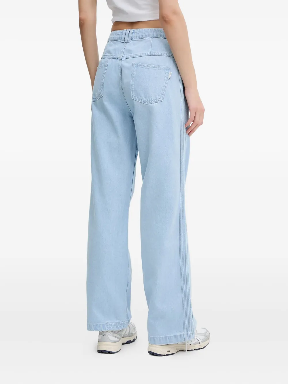 adidas Jeans met gestreepte details Blauw