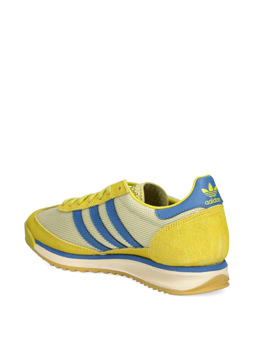 adidas SL 72 three-stripe suede sneakers Yellow