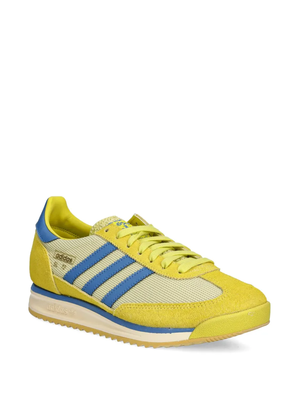 adidas SL 72 three-stripe suede sneakers Yellow