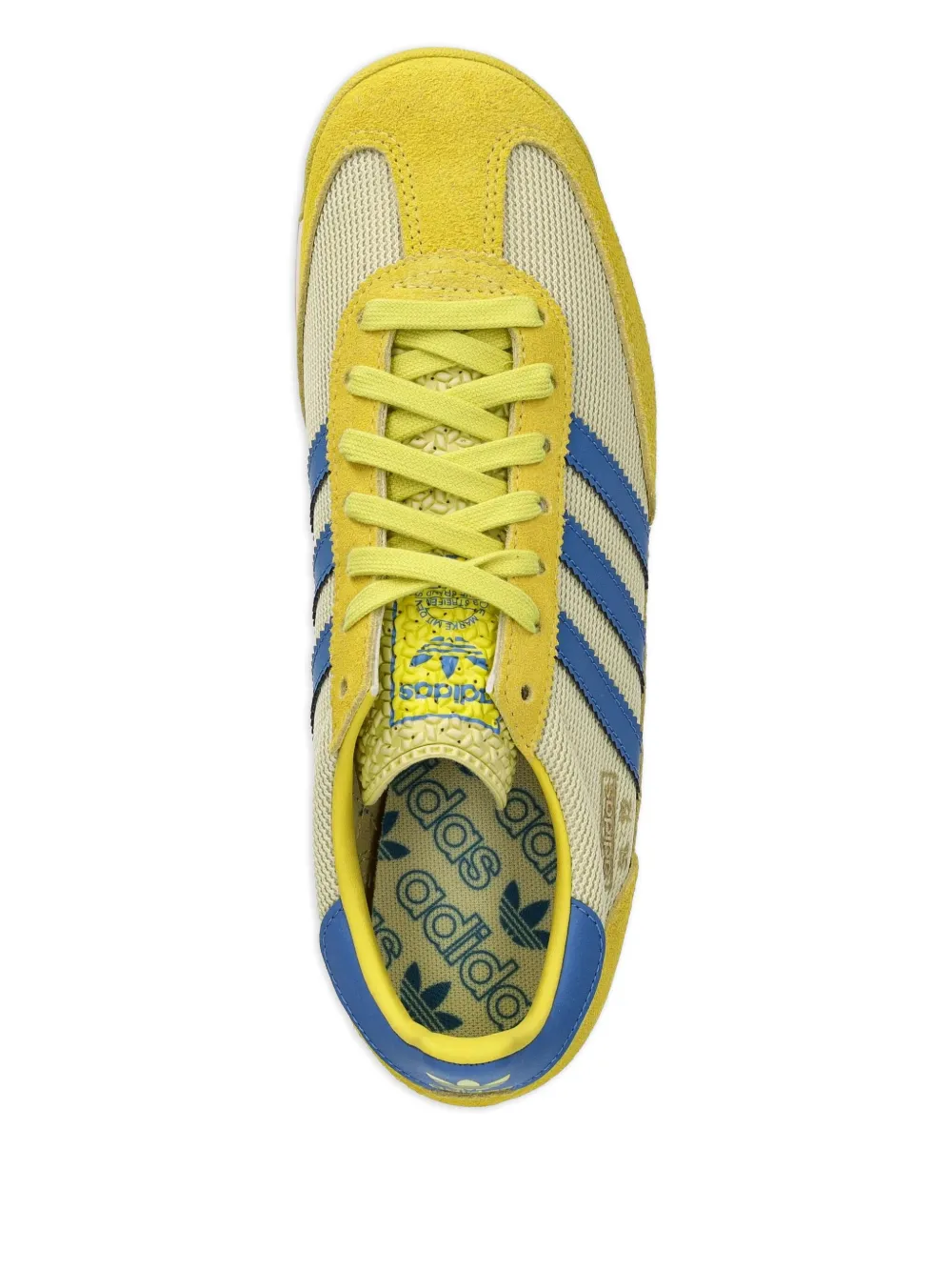 adidas SL 72 three-stripe suede sneakers Yellow