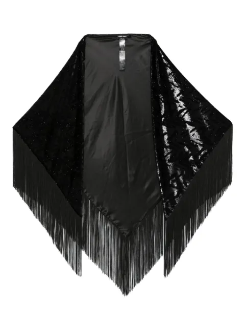 Giorgio Armani fringe-detail shawl