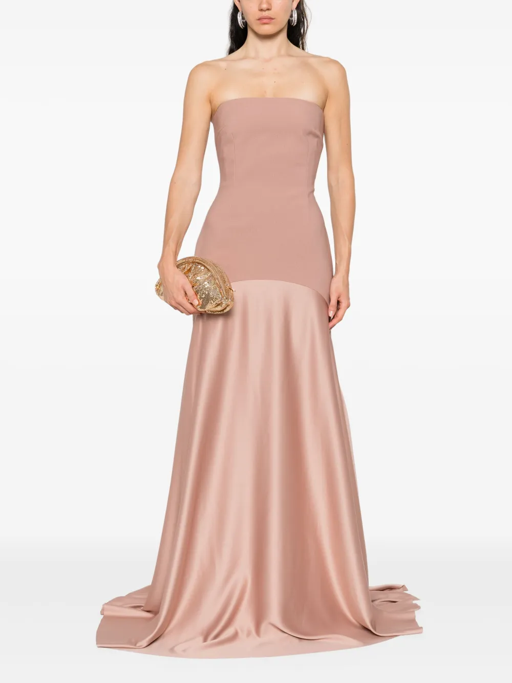 Solace London The Alessandra strapless avondjurk - Roze