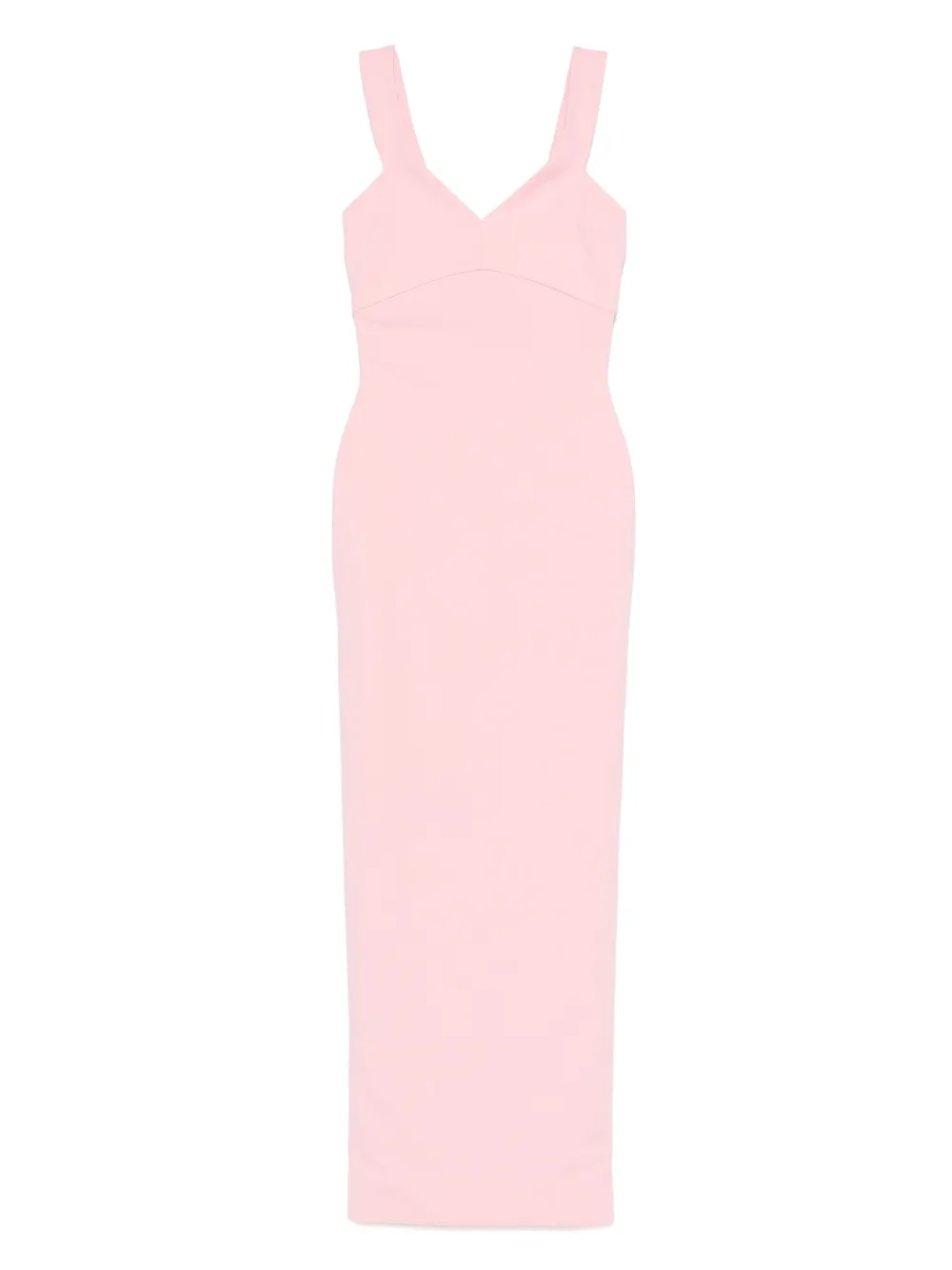 Solace London vestido con cuello en V | rosado | Image 1