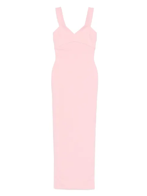 Solace London vestido con cuello en V