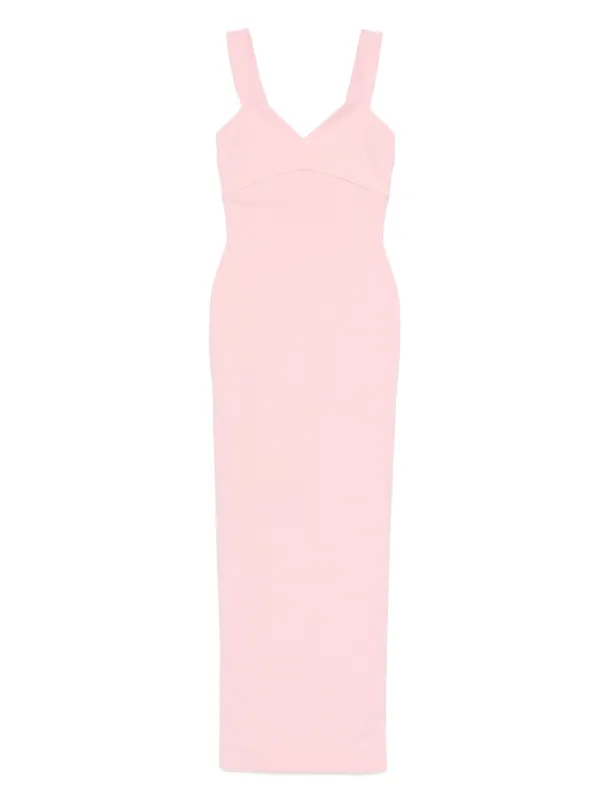 Solace London V-neck Dress in Pink