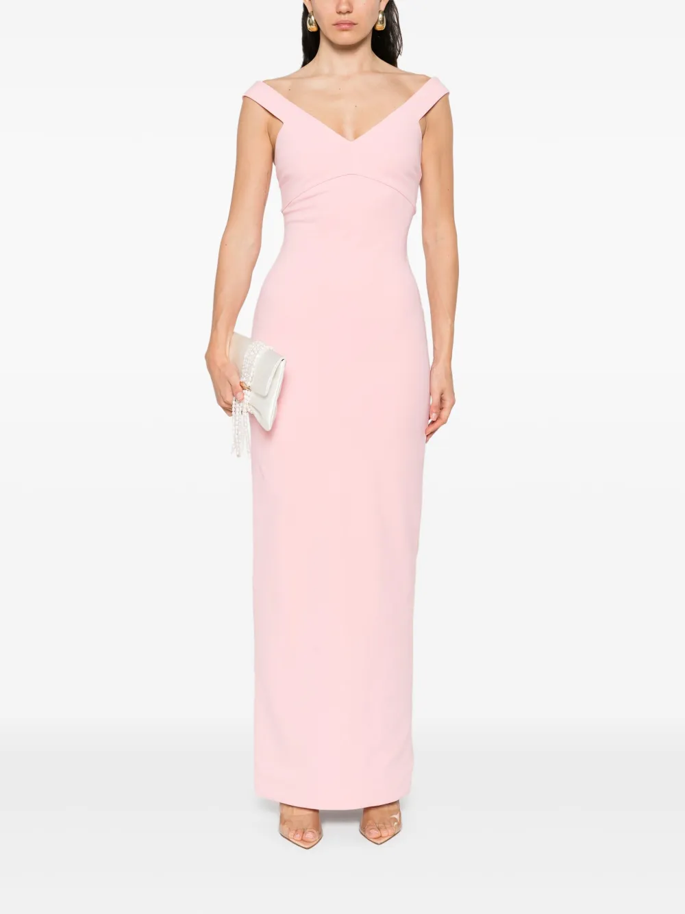 Solace London v-neck dress - Roze