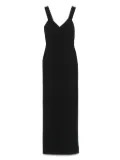 Solace London v-neck dress - Black