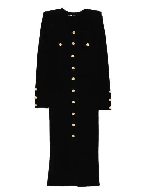 Karl Lagerfeld ribbed-knit maxi dress