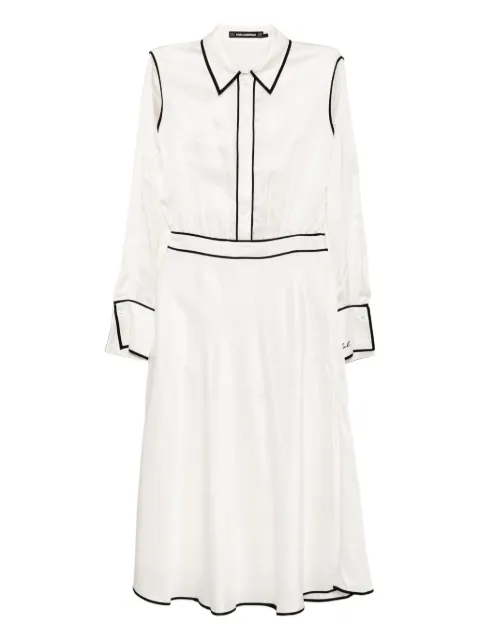 Karl Lagerfeld contrast piping dress