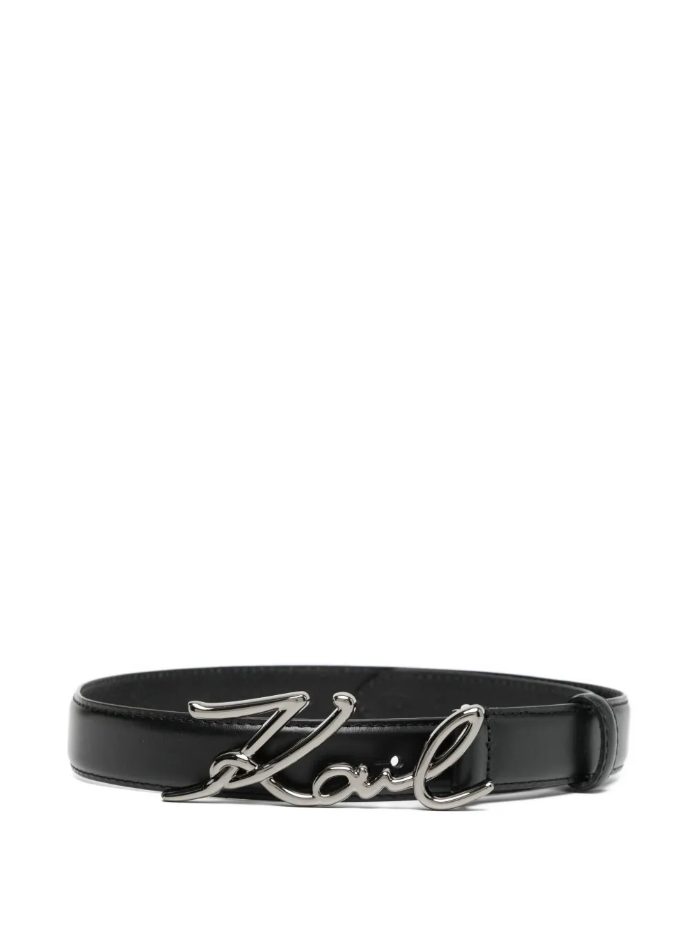 Karl Lagerfeld Signature riem Zwart