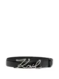 Karl Lagerfeld Signature belt - Black