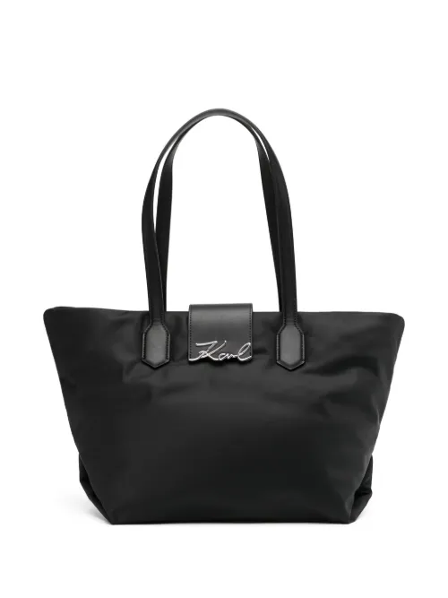 Sac à main à motif K/Signature - Karl Lagerfeld - Modalova