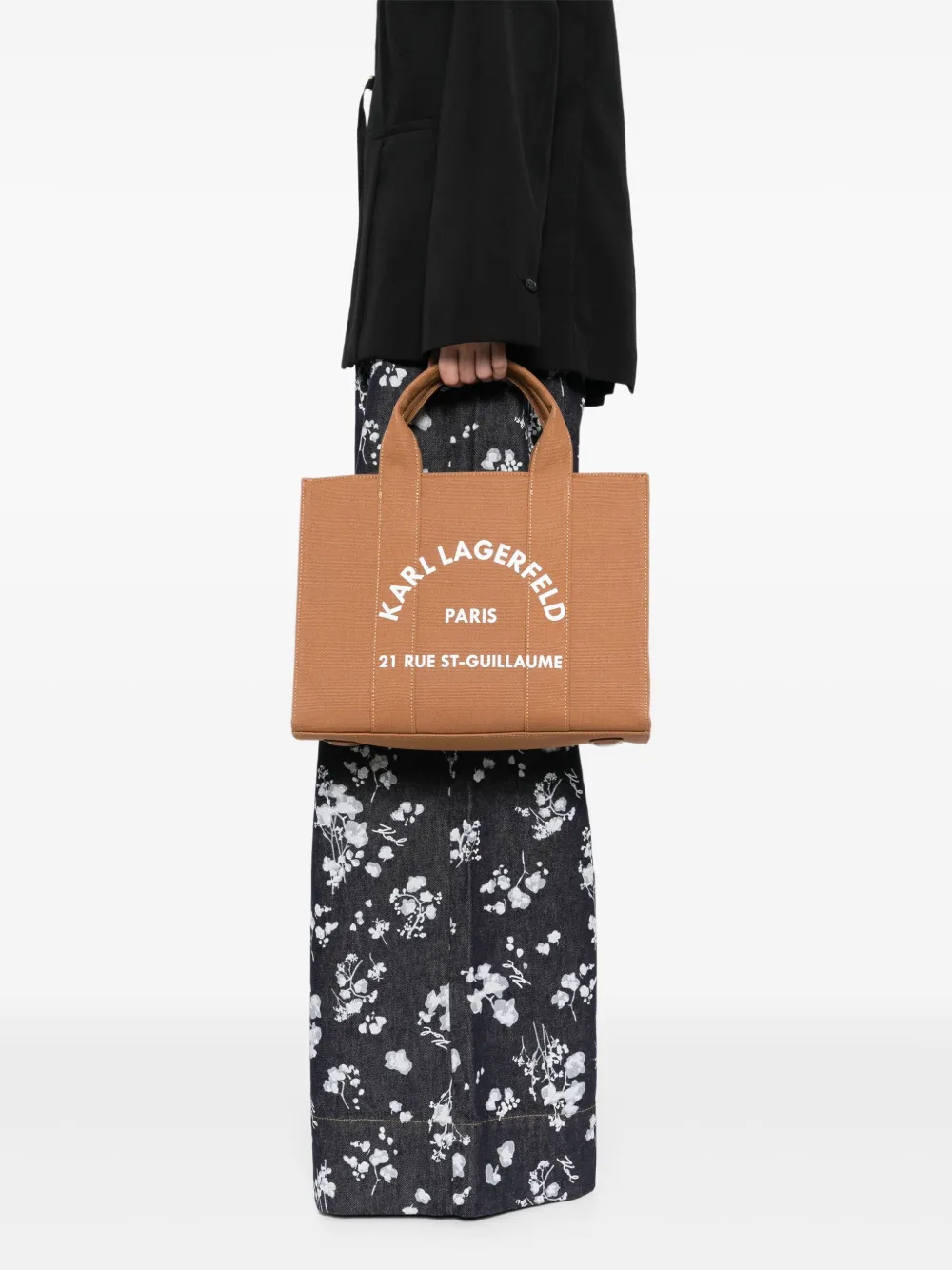 Karl Lagerfeld Medium Rue St-Guillaume shopper Bruin