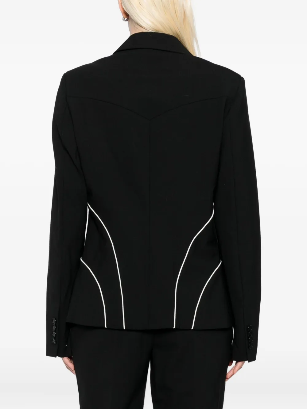 Karl Lagerfeld Blazer met afwerking Wit