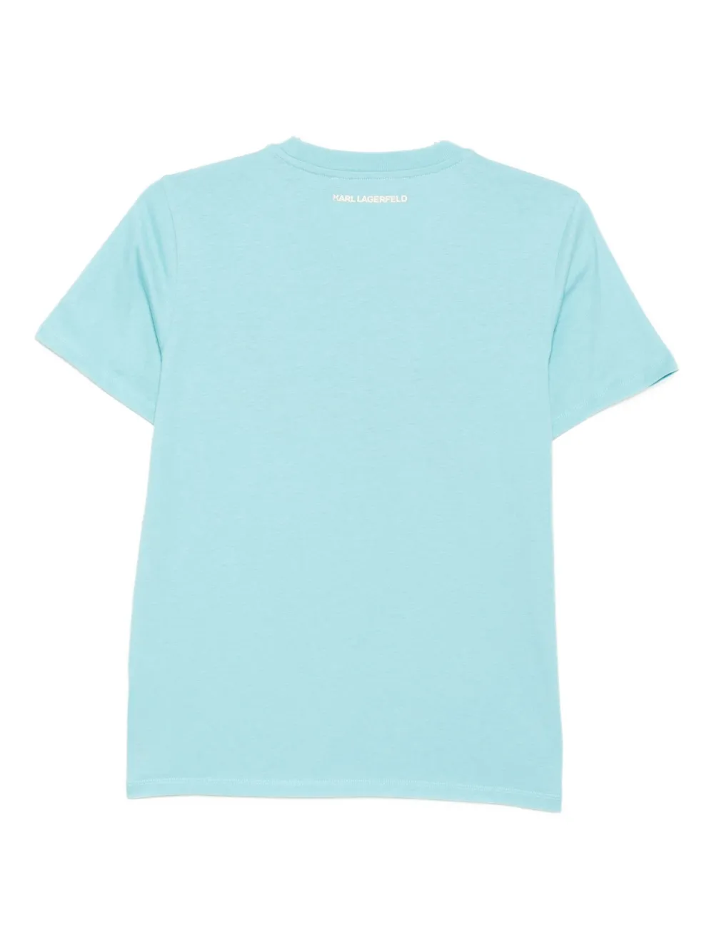 Karl Lagerfeld T-shirt met geborduurd logo Blauw