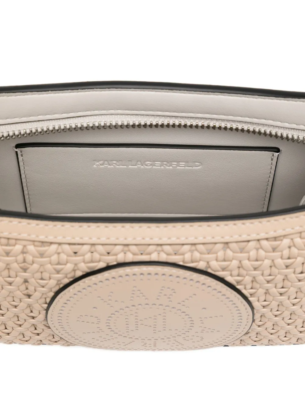 Karl Lagerfeld Circle schoudertas Beige