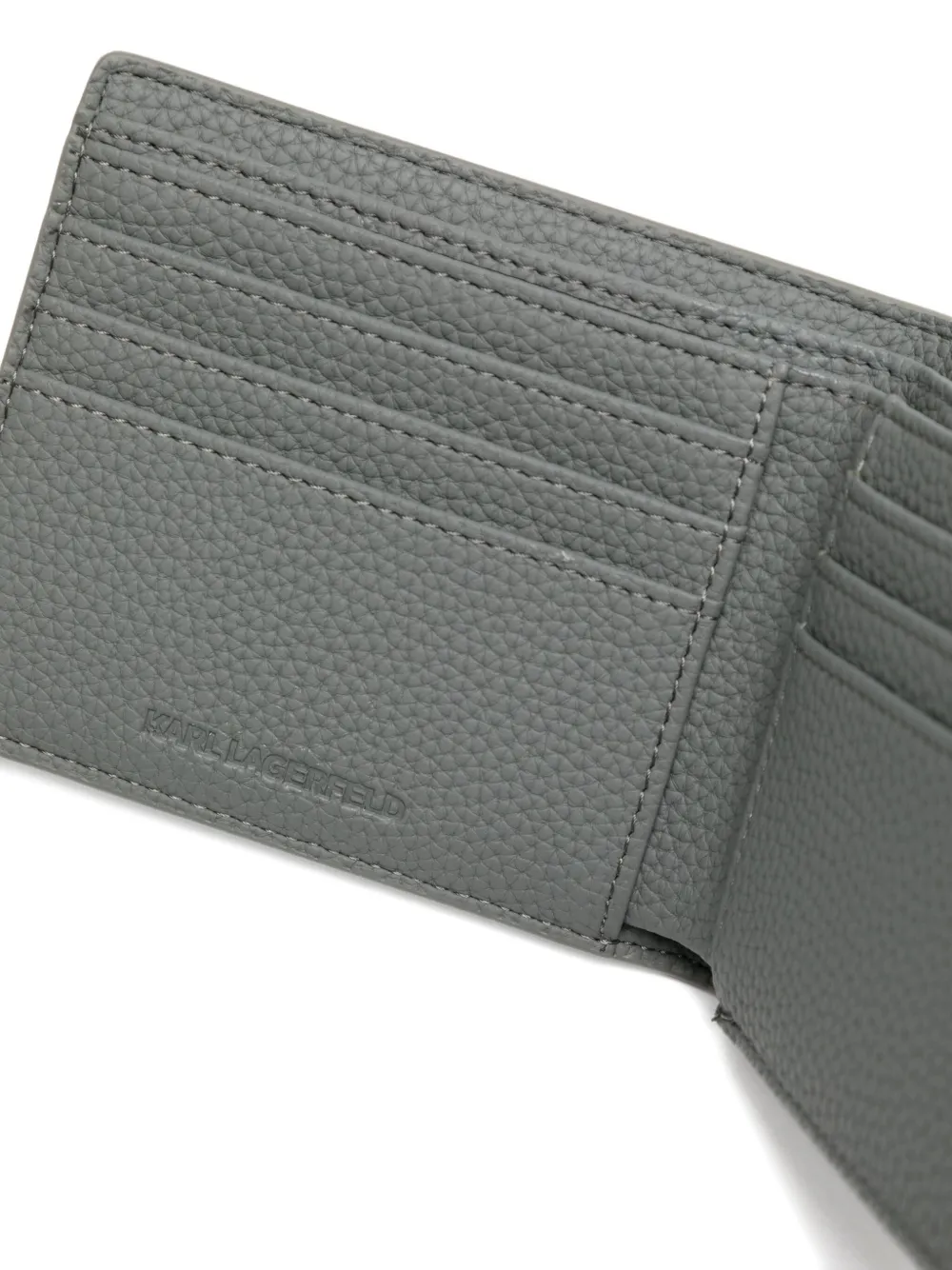 Karl Lagerfeld Urban portemonnee met monogram Grijs