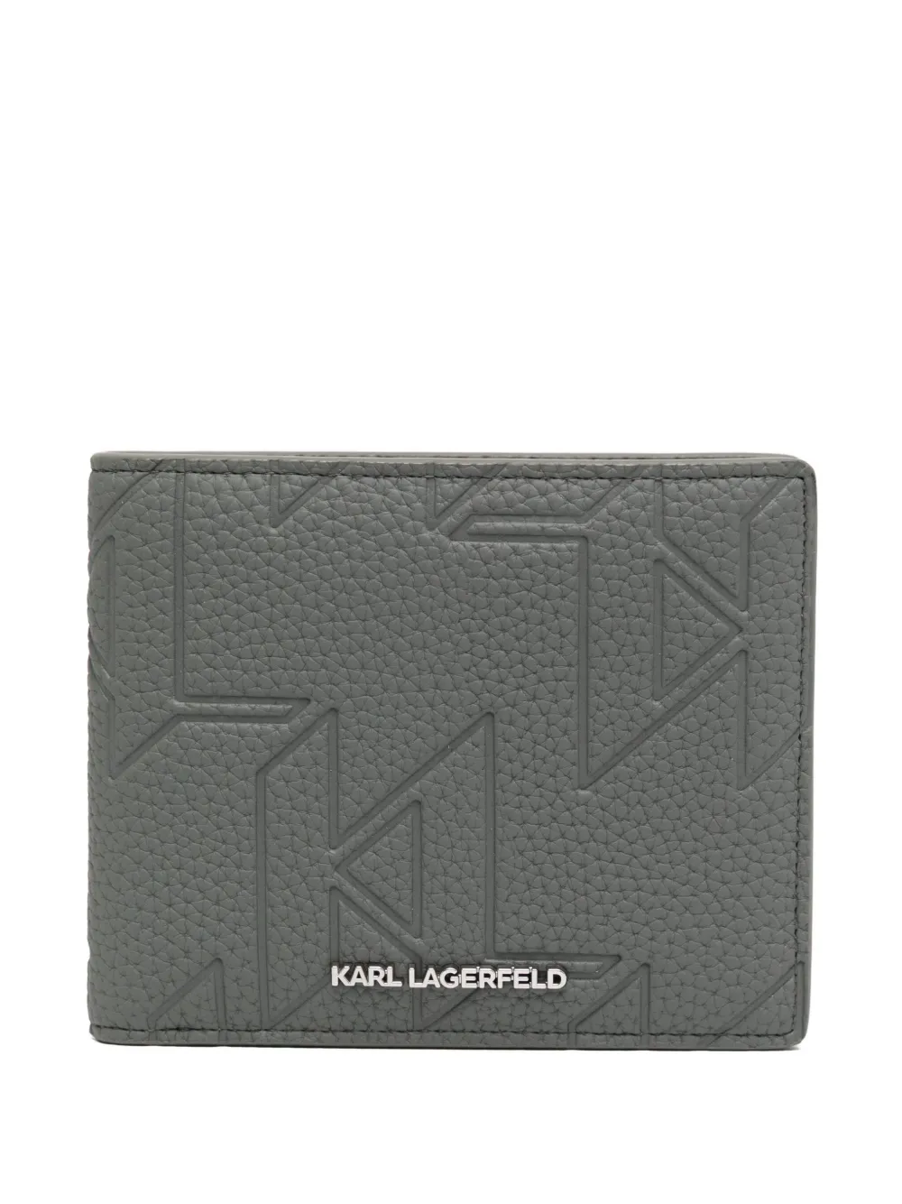 Karl Lagerfeld Urban portemonnee met monogram Grijs