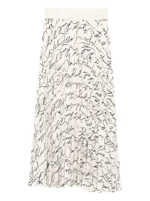Karl Lagerfeld commercial pleated skirt